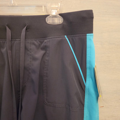 Tek Gear Gray Teal Stripe Moisture Wicking Athletic Activewear Shorts Size Small New with Tags