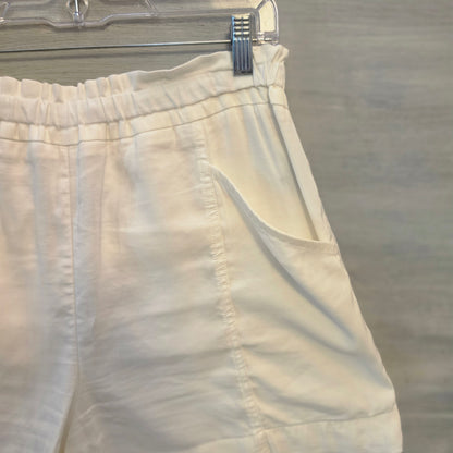 Simply Vera Vera Wang Cream Smocked Elastic Waist Lightweight Shorts Size Large Good Condition