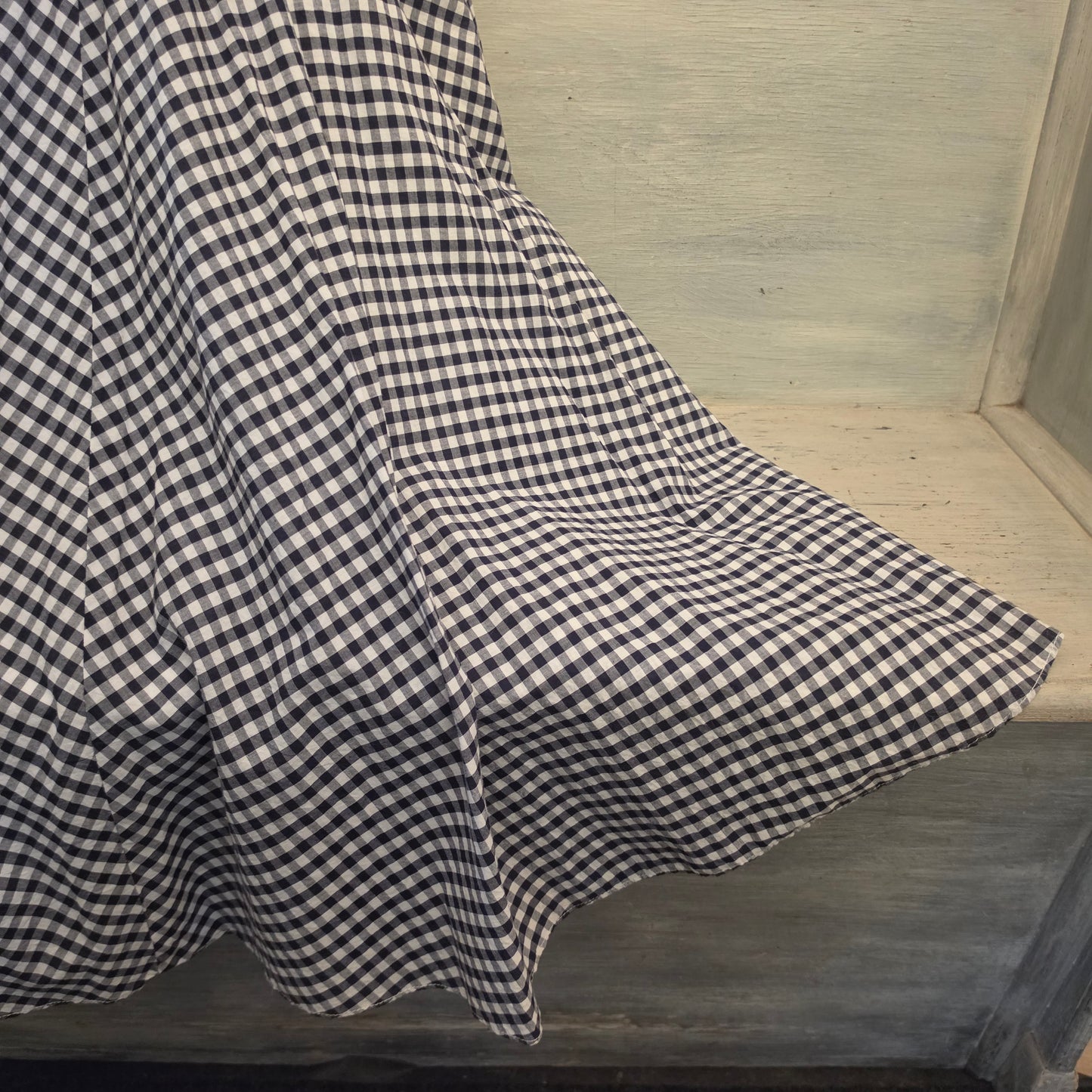 Eliza J Black White Buffalo Check Sleeveless Retro Style Midi Dress Size 10 Good Conditon
