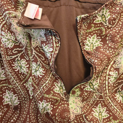 Xhilaration 100% Cotton Bohemian Paisley Print Halter Neck Mini Dress Size XL Good Condition